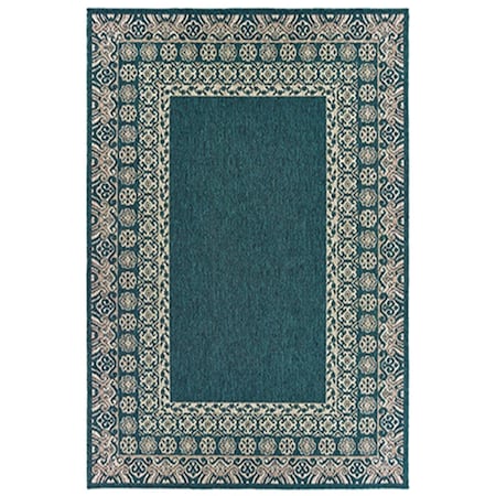 Oriental Weavers 9 ft. 10 in. x 12 ft. 10 in. Latitude Rectangle Rug Blue L1503B300390ST